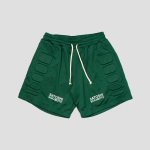 Satoshi Nakamoto Mesh Moto Shorts Green